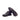 DapperFam Rafael in Dark Grey / Black Men's Flannel & Italian Full Grain Leather Oxford