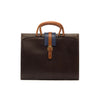 DapperFam Luxe Men's Brief Case in Cognac Painted Calf