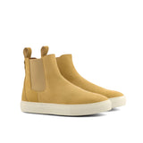 DapperFam Gallant in Sand Men's Lux Suede Chelsea Sport