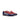 DapperFam Marcello in Cobalt Blue / Red / White Blue Men's Suede & Italian Leather & Italian Patent Leather Belgian Slipper in Red / White / Cobalt Blue