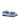 DapperFam Marcello in Blue / Navy Men's Linen & Italian Leather Belgian Slipper in Blue / Navy