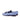 DapperFam Marcello in Blue / Navy Men's Linen & Italian Leather Belgian Slipper