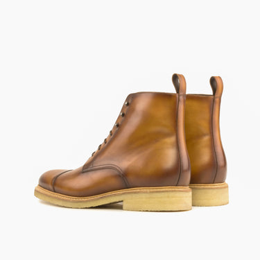 DapperFam Garrison in Cognac Men's Italian Leather Jumper Boot in #color_