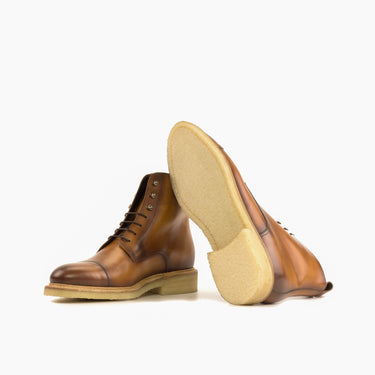 DapperFam Garrison in Cognac Men's Italian Leather Jumper Boot