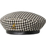 Kangol Tooth Grid Beret Houndstooth Patterned in Black / White #color_ Black / White