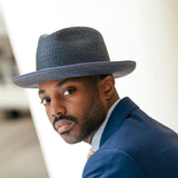 Stetson Regalis B Vented Pinch Front Straw Fedora